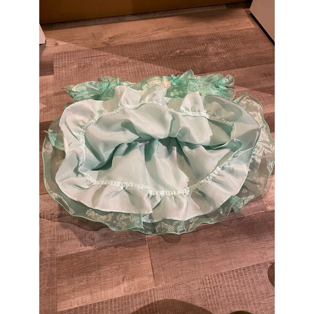 Vintage Tip Top Kids Princess Pageant Dress Seafoam 24M - Picture 4 of 13